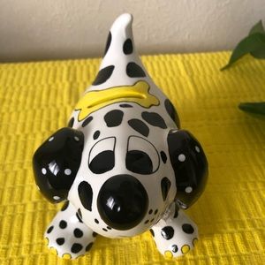 DOG PIGGY BANK Poka Dotted by Pati Black